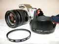 Canon EOS 300 + objektiv Canon 28-105 mm 1:4-5.6 USM, UV filtr, sluneční clona a další příslušenství