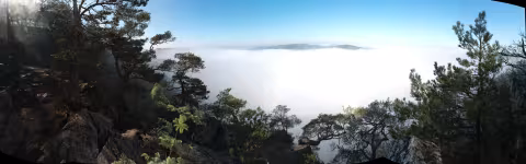 Panorama Máj Slapská přehrada