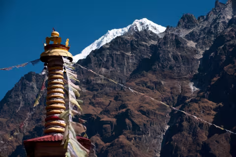 Budhistická Ghunsa, Himalaya - NEPAL